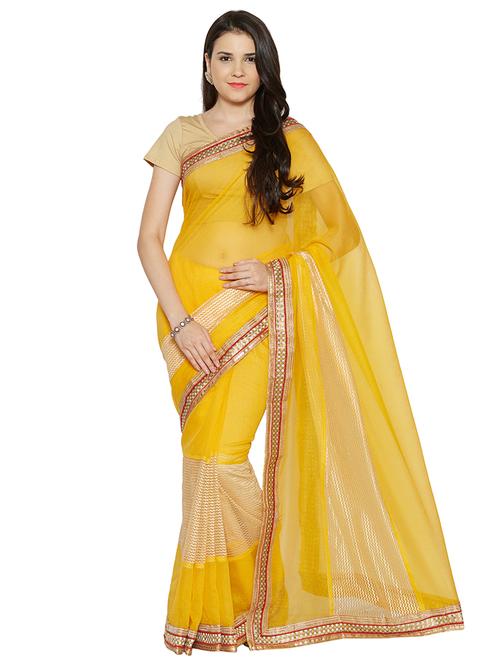 zari bordered saree with blouse - 15589874 - Standard Image - 0