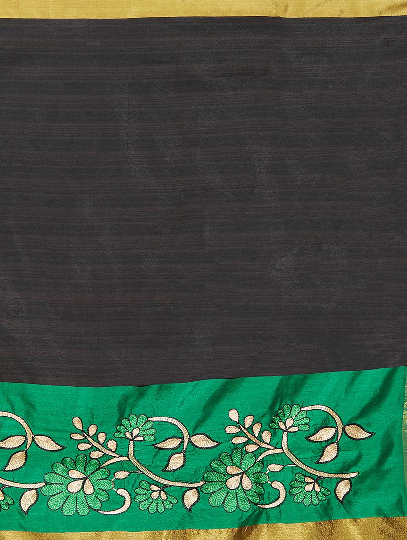 floral bordered saree with blouse - 15589880 - Standard Image - 3