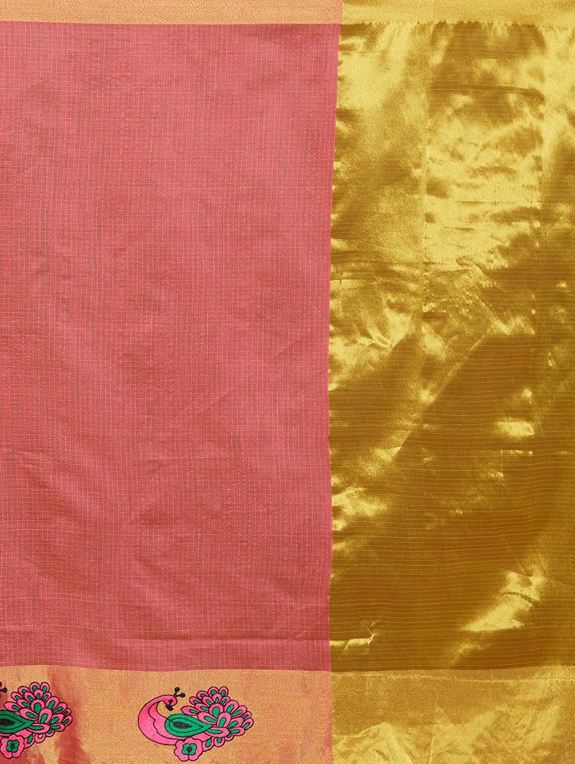 conversational bordered saree with blouse - 15589888 - Standard Image - 3