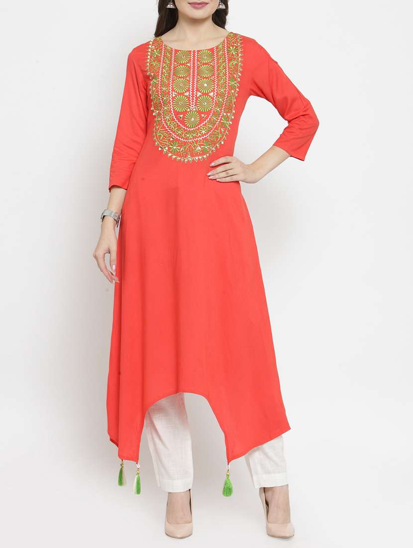 women's asymmetric kurta