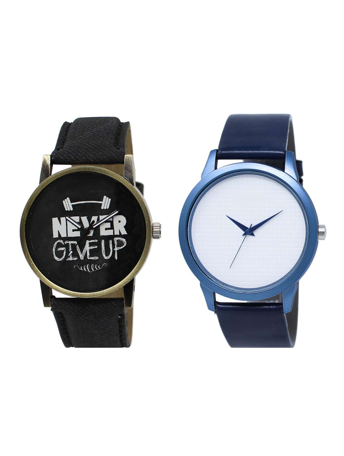 set of 2 round dial analog watch combo -(wat-lr-27-33-combo)