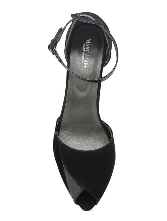 black back strap sandals - 15603817 - Standard Image - 3