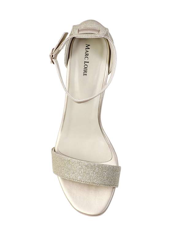 gold ankle strap sandals - 15603833 - Standard Image - 3