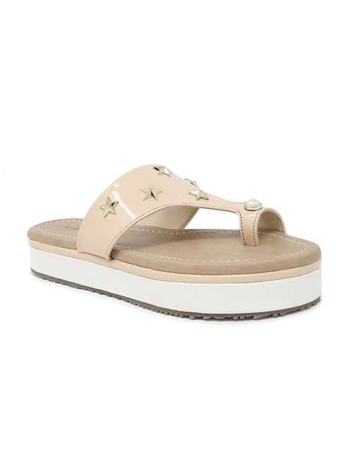 beige flat forms sandals - 15603840 - Standard Image - 0