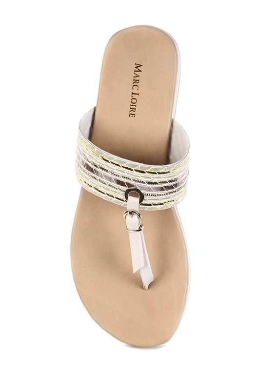 beige flat forms sandals - 15603844 -  Standard Image - 3