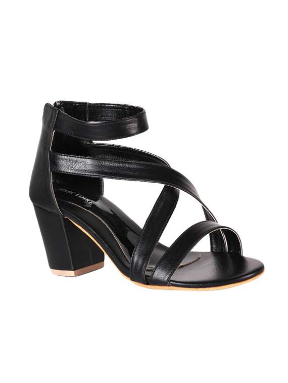 black ankle strap sandals - 15603848 - Zoom Image - 0