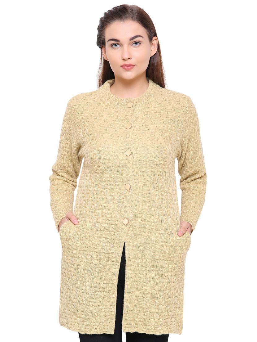 beige cable knit cardigan - 15607334 -  Zoom Image - 0