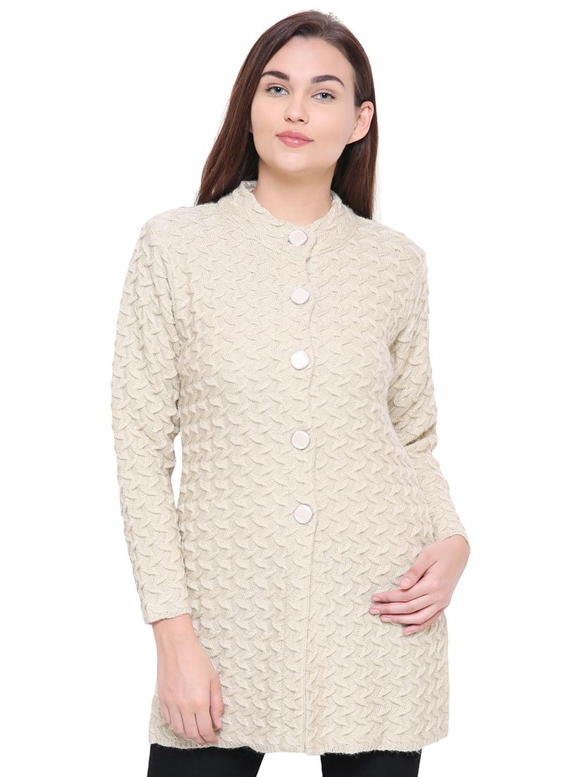 beige knitted cardigan - 15607338 - Zoom Image - 0