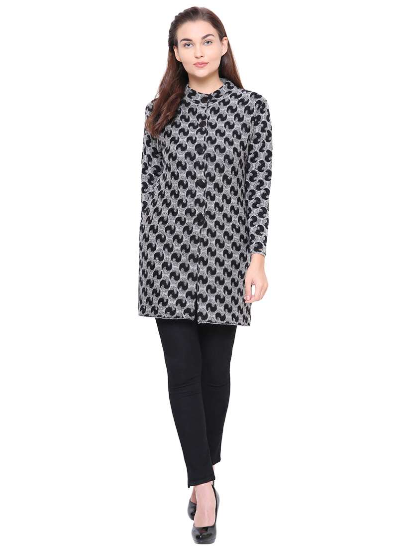 side slit pocket detail cardigan - 15607361 -  Standard Image - 3