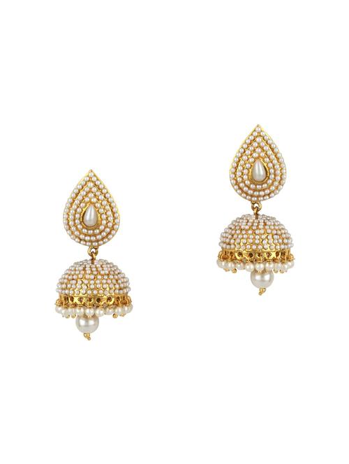 gold tone jhumka - 15612429 - Standard Image - 0