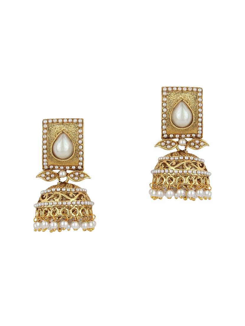 gold tone jhumka
