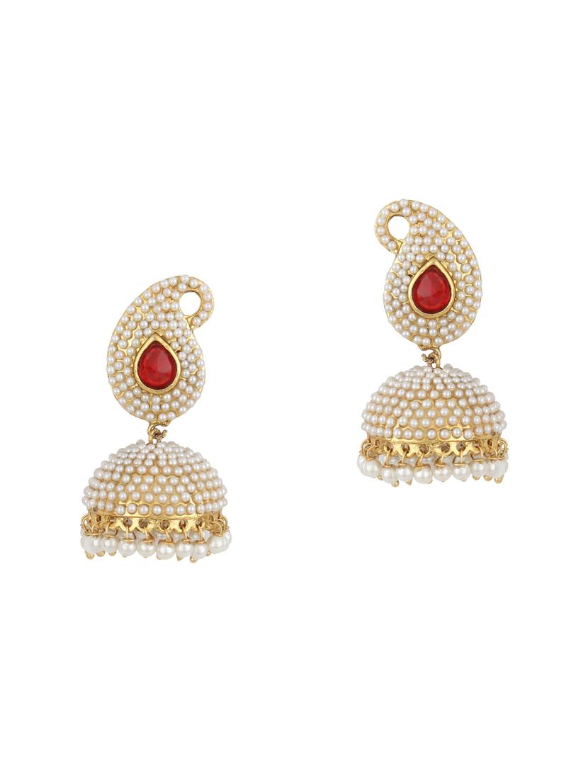 gold tone jhumka - 15612505 - Zoom Image - 0