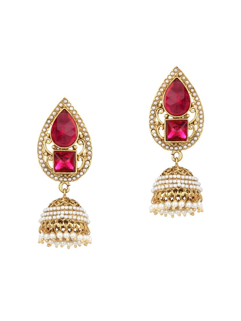 gold tone jhumka