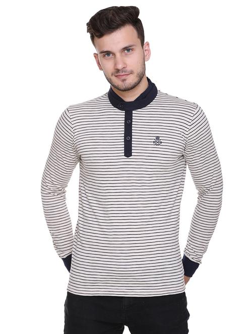 white cotton blend t-shirt - 15614309 - Standard Image - 0