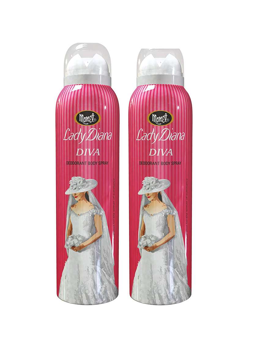 Buy online Monet Lady Diana Diva Deodorant Spray (pack Of 2) from