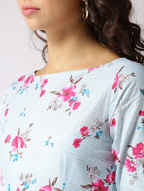 flared floral print dress - 15615810 -  Standard Image - 3