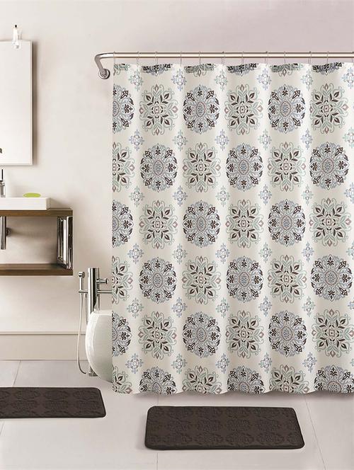 Shower Curtains Premium Plain Printed Shower Curtains