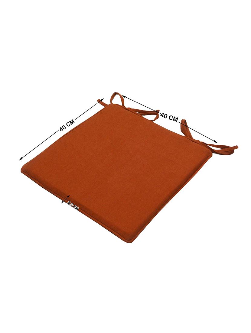 cotton chair pads with tie strings and foam filling, set of 2 pcs. - 15620535 - Standard Image - 3