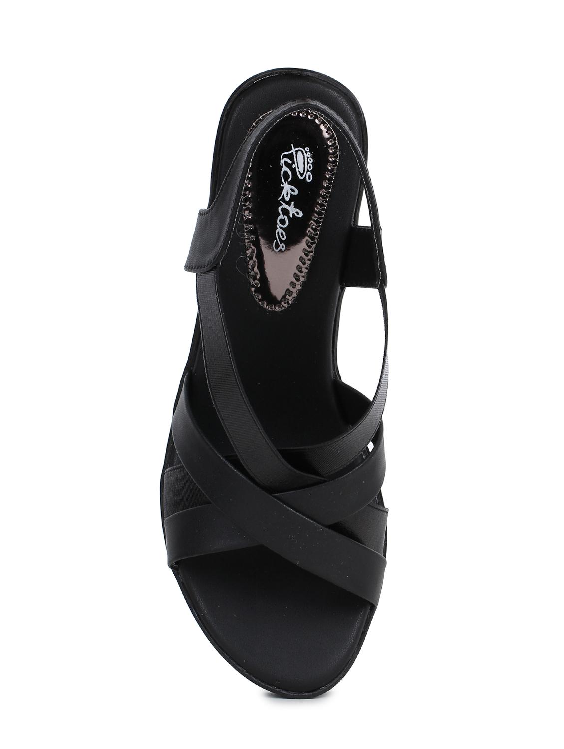 black back strap sandals - 15623529 - Standard Image - 3