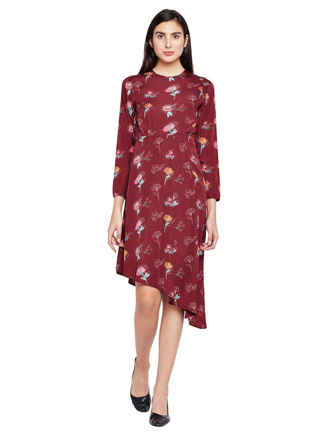 women's asymmetric floral dress - 15624378 - Zoom Image - 0