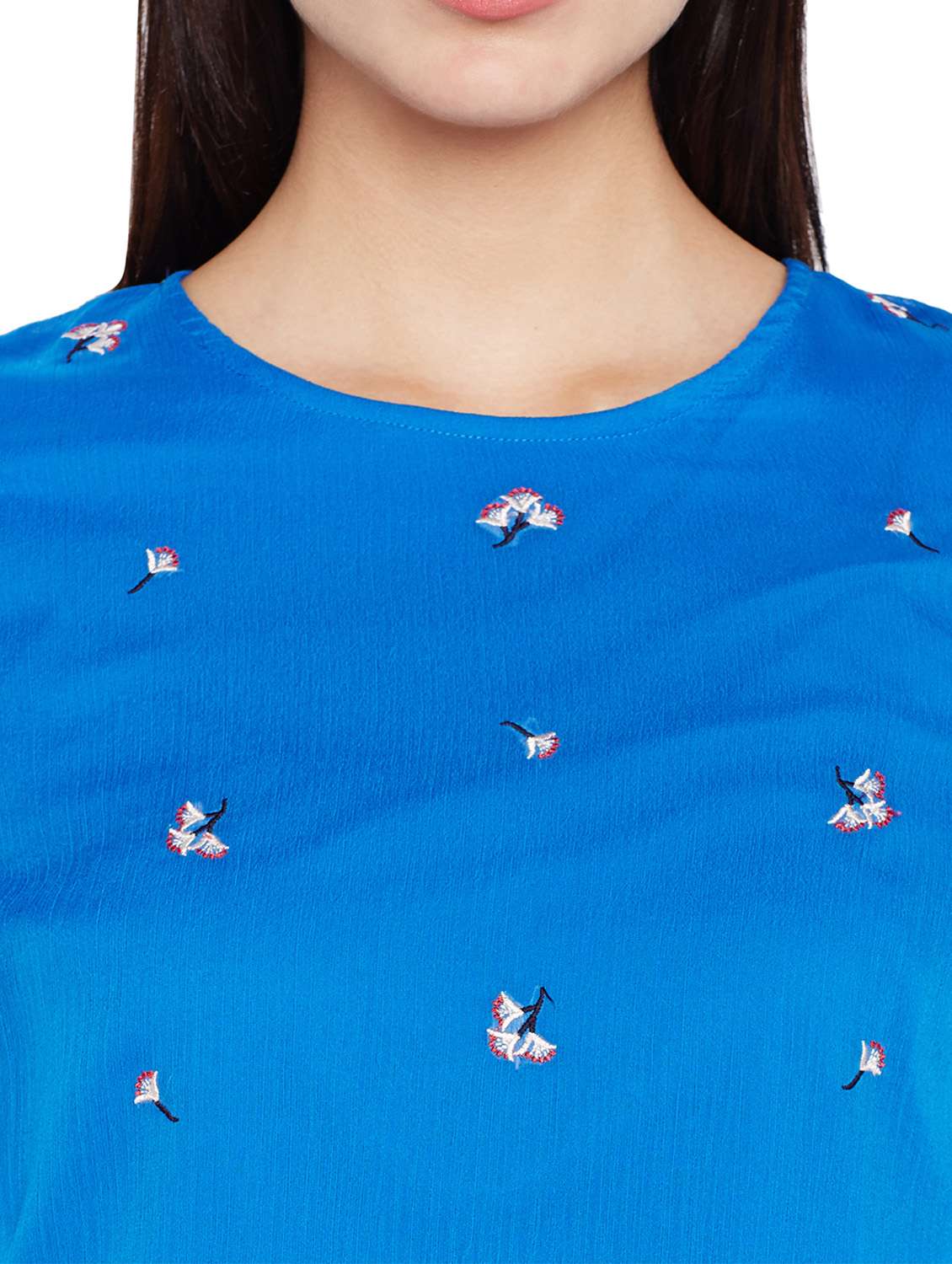 women's layered round neck top - 15624459 -  Standard Image - 3