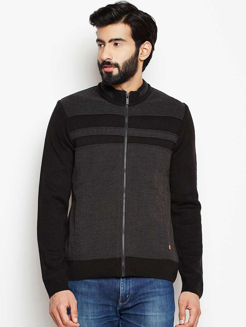 black cotton casual jacket