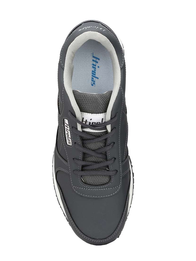  men grey lace up sport shoes - 15625679 -  Standard Image - 3