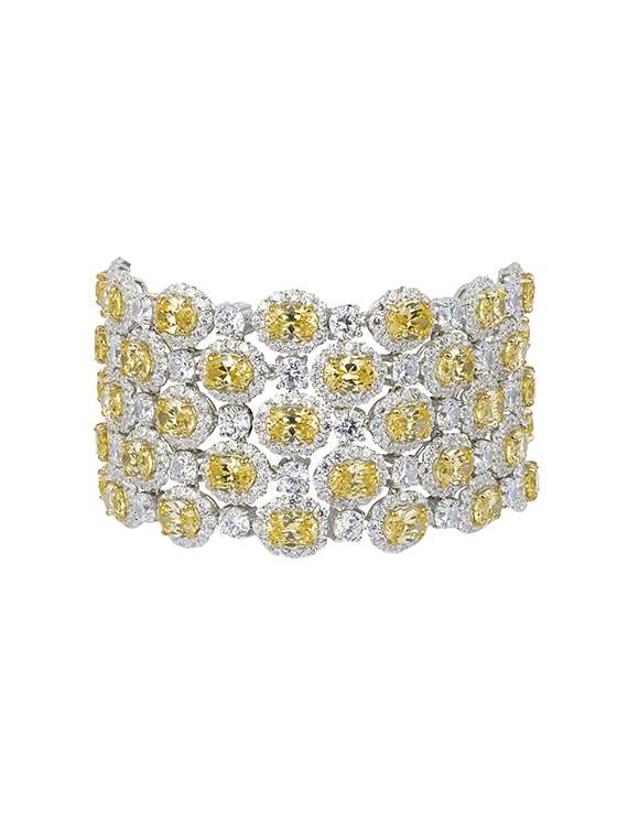  yellow silver tone bracelet
