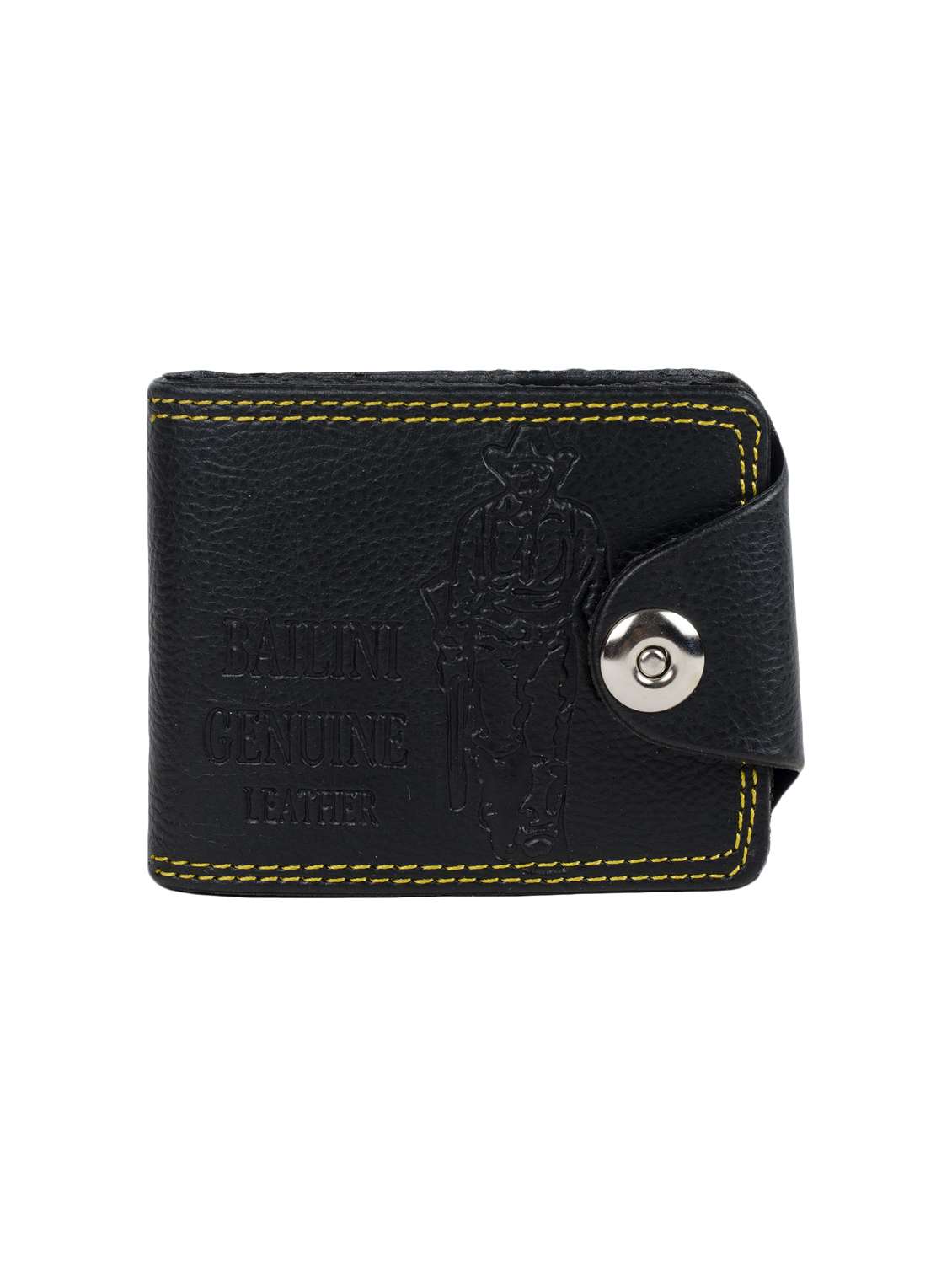 black leatherette wallet - 15627429 -  Zoom Image - 0