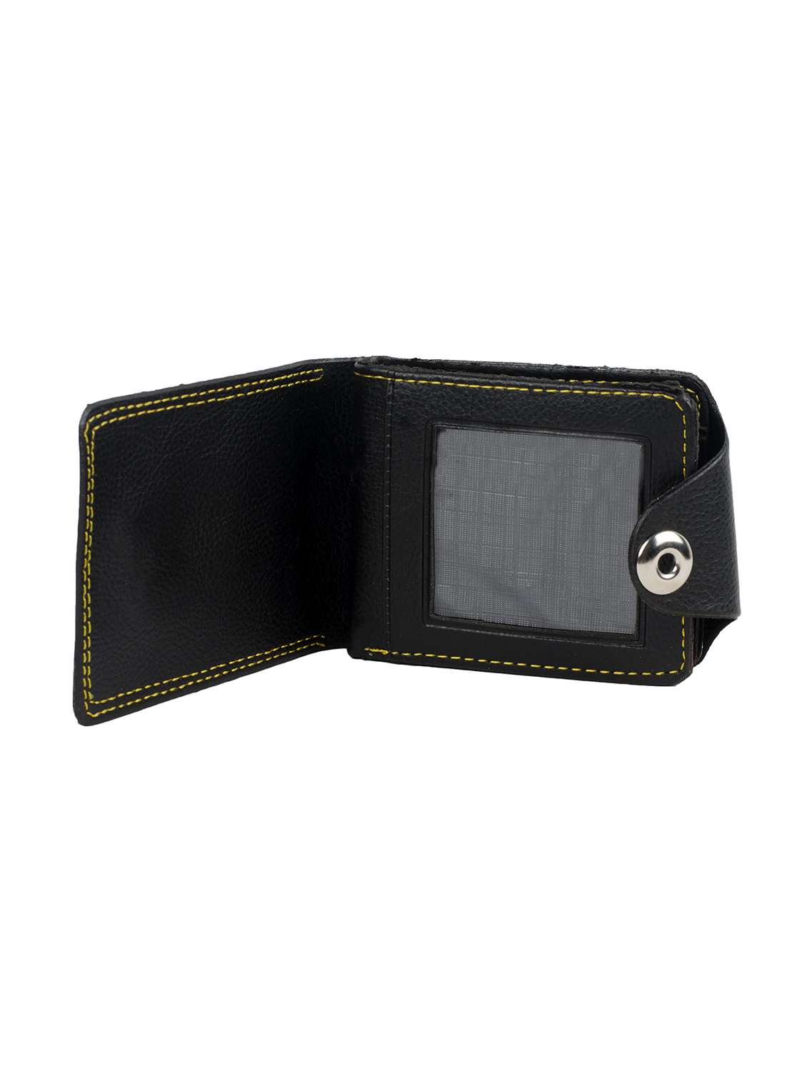black leatherette wallet - 15627429 - Standard Image - 3