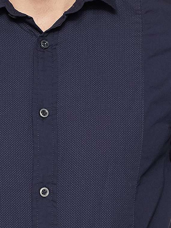 blue cotton casual shirt - 15628439 -  Standard Image - 3