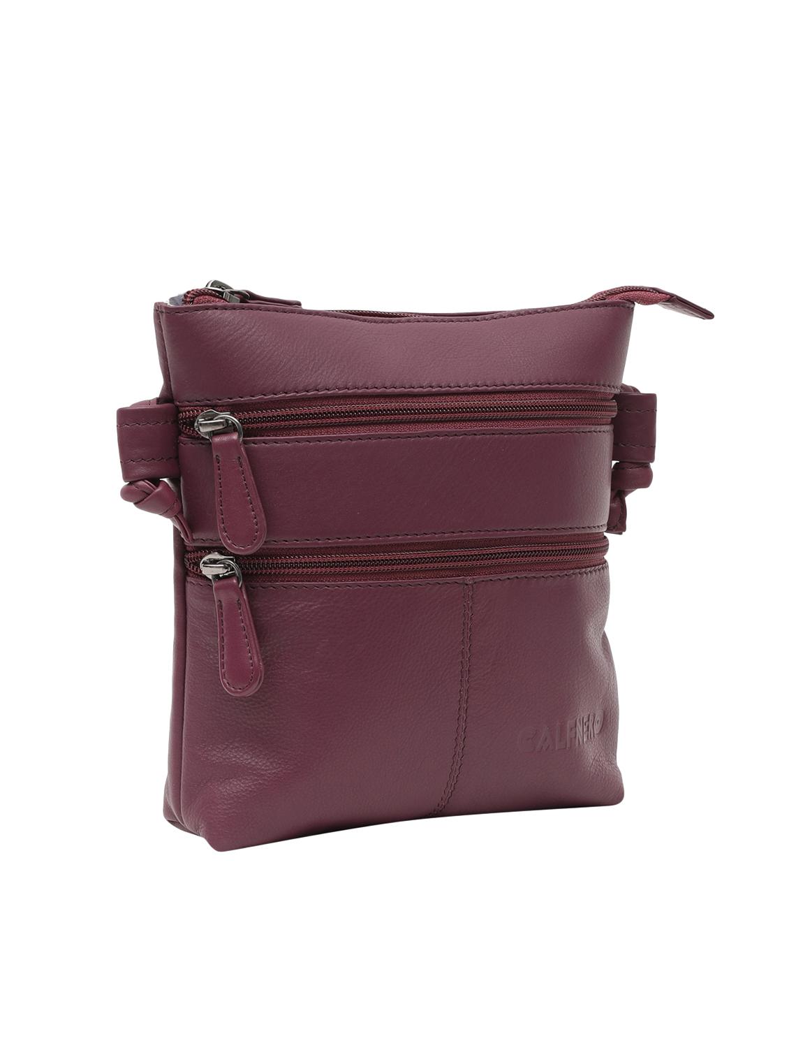 purple leatherette (pu) sling bag - 15628722 - Standard Image - 3