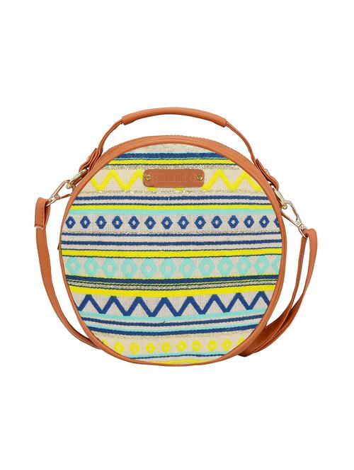 multi colored cotton sling bag - 15629286 -  Standard Image - 0