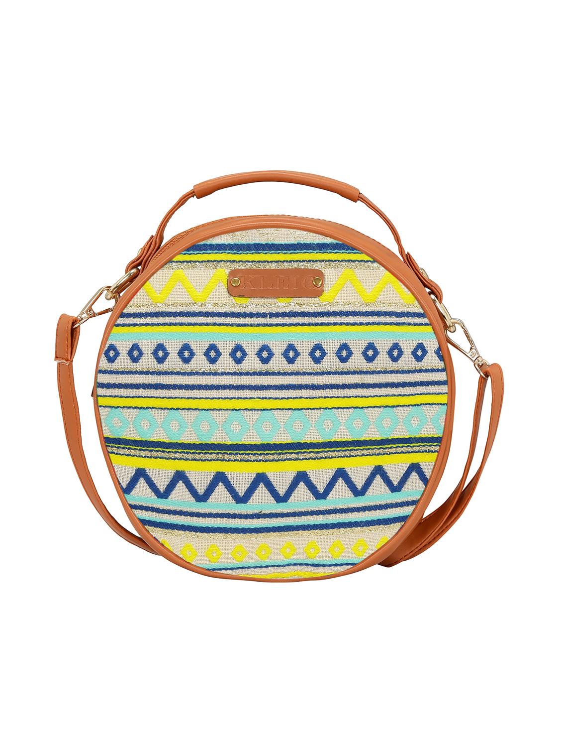 multi colored cotton sling bag - 15629286 -  Zoom Image - 0