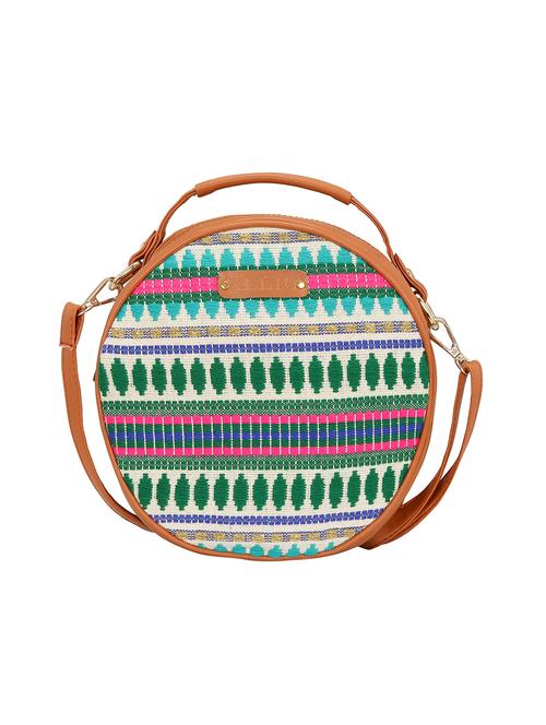 multi colored jute sling bag - 15629288 -  Standard Image - 0
