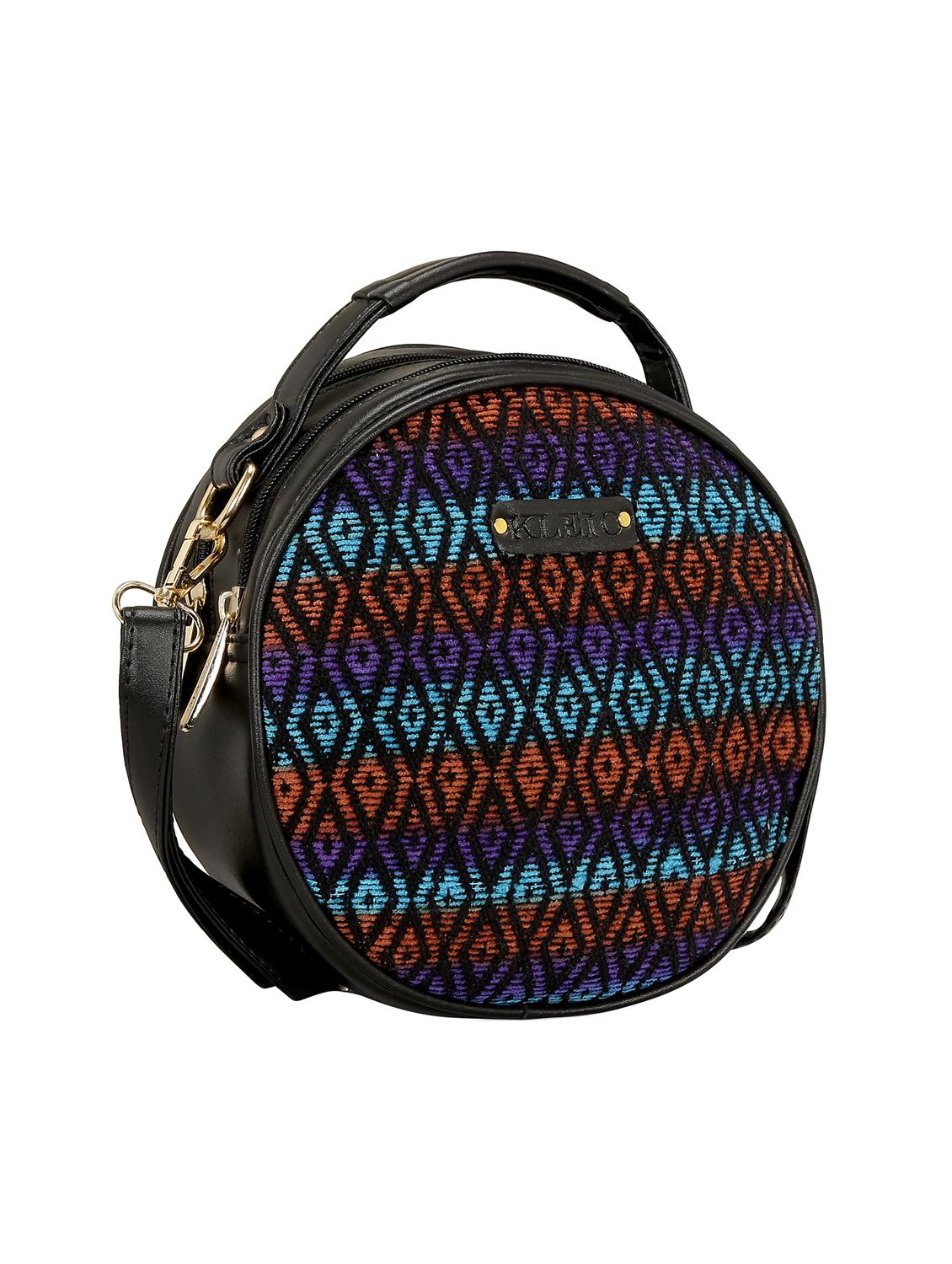 multi colored cotton sling bag - 15629290 - Standard Image - 3