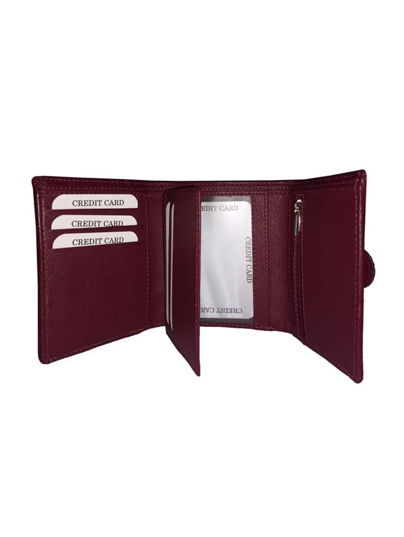 maroon leatherette wallet - 15630710 -  Standard Image - 3
