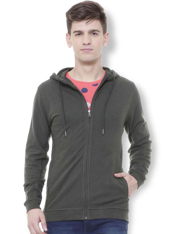 grey cotton sweatshirt