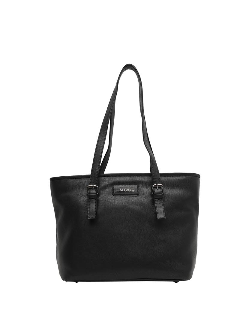 black leatherette (pu) handbag - 15632074 - Zoom Image - 0