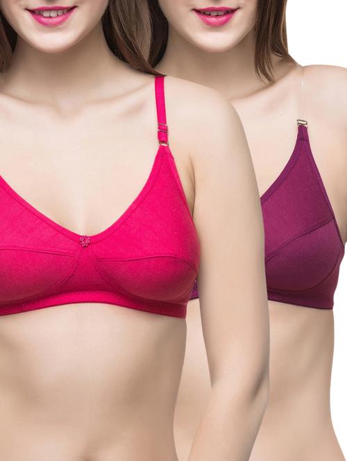 set of 2 floral patch bras - 15632308 - Standard Image - 0