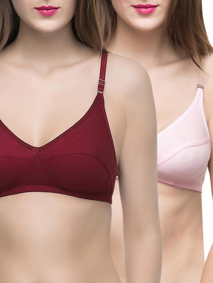 set of 2 floral patch bras - 15632335 -  Zoom Image - 0