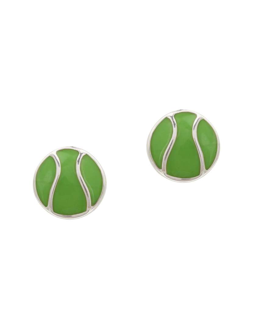 green silver studs