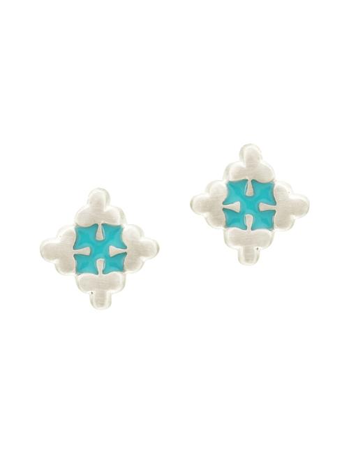 blue silver studs - 15635975 -  Standard Image - 0