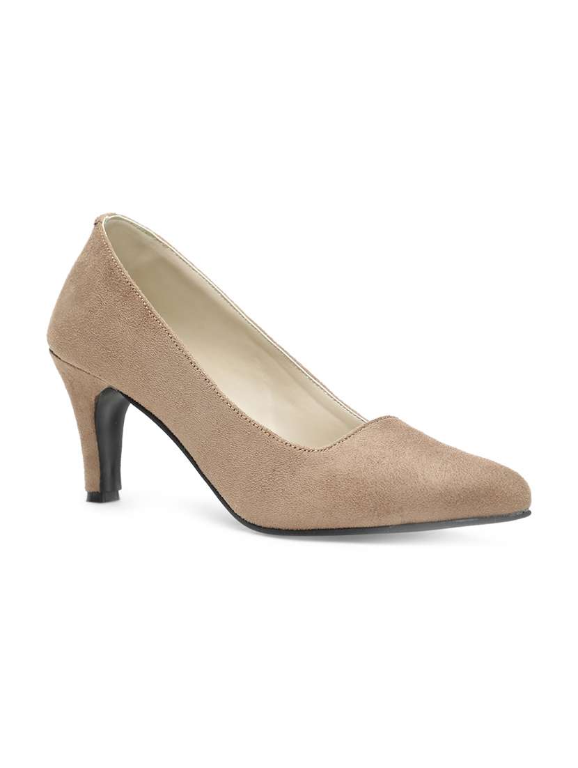 beige slip on pumps