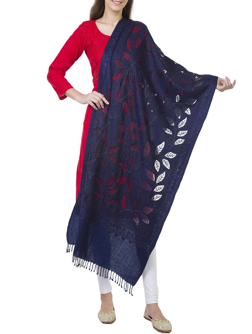 floral embroidered stole