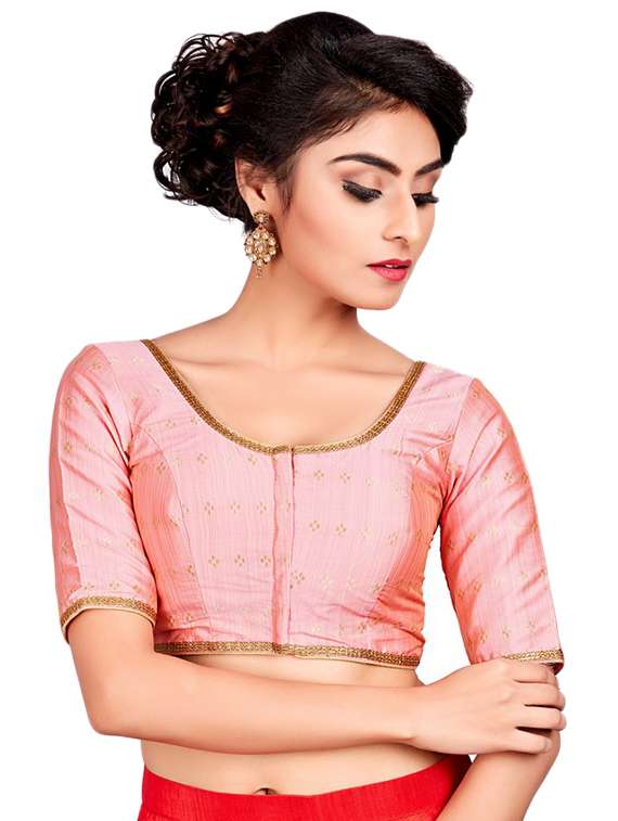 self-design blouse with drawstring