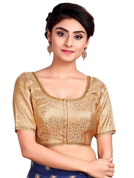 self-design blouse with drawstring