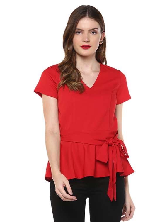 self belted flowy top