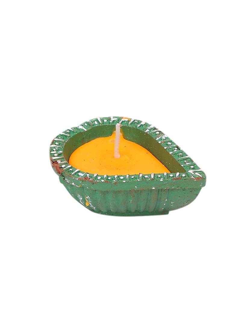 aapno rajasthan traditional painted terracotta diyas- set of 4 - 15649192 -  Standard Image - 3