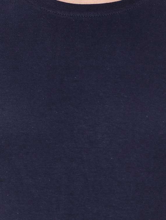 navy blue cotton t-shirt - 15651677 - Standard Image - 3